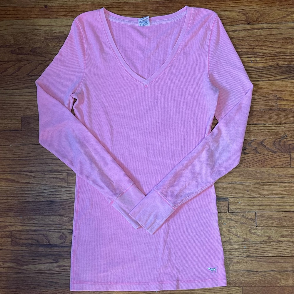 Sz L Victoria’s Secret Waffle Knit Top